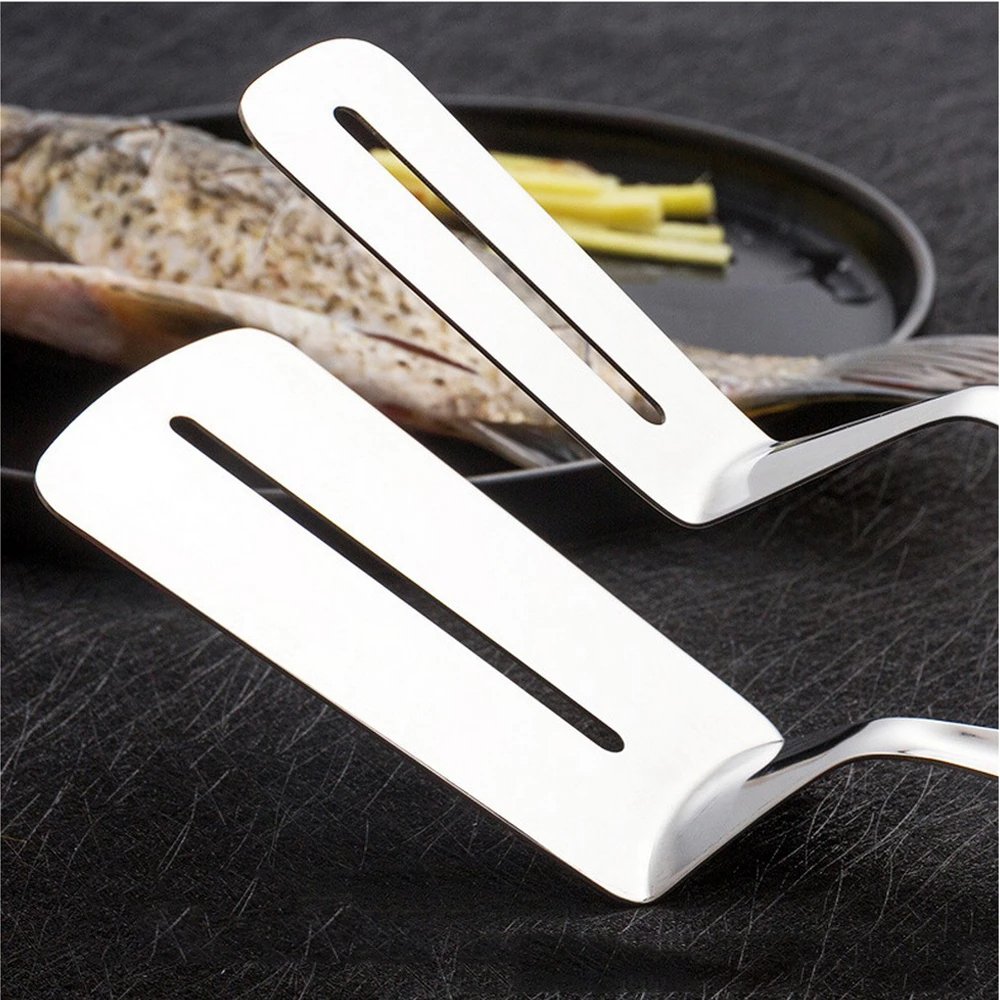 Stainless Steel Double Sided Frying Fish Spatula - Easy Wholesale