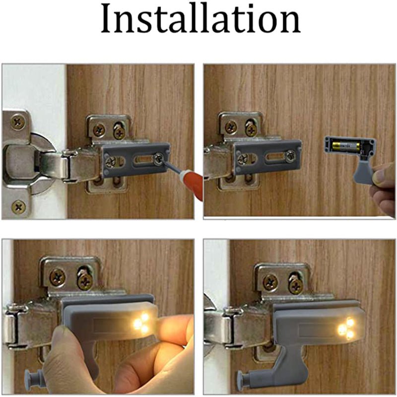 Universal LED Inner Hinge Lamp Cabinet Induction Lights. - Easy Wholesale