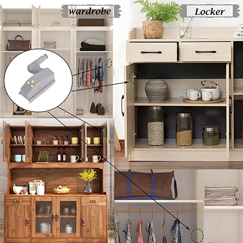 Universal LED Inner Hinge Lamp Cabinet Induction Lights. - Easy Wholesale