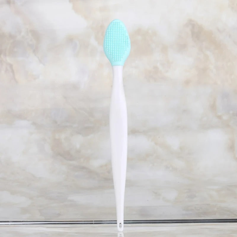 1pc Silicone Blackhead Remover Double Sided Lip Nose Scrubber Brush Tool