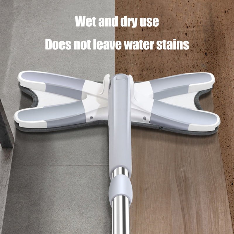 X-Type Squeeze Mop Reusable Microfiber 360 Degree Rotatable. - Easy Wholesale