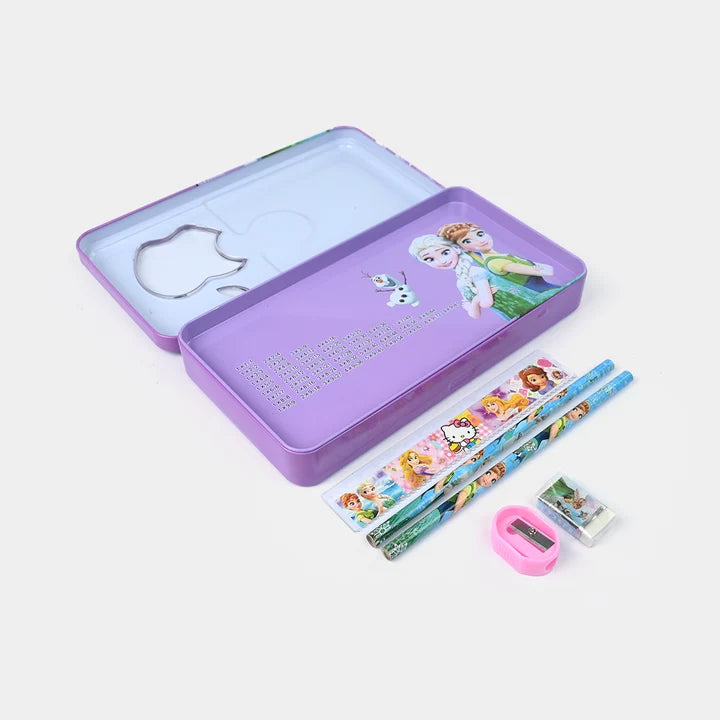 Metal Pencil Box with Stationery
